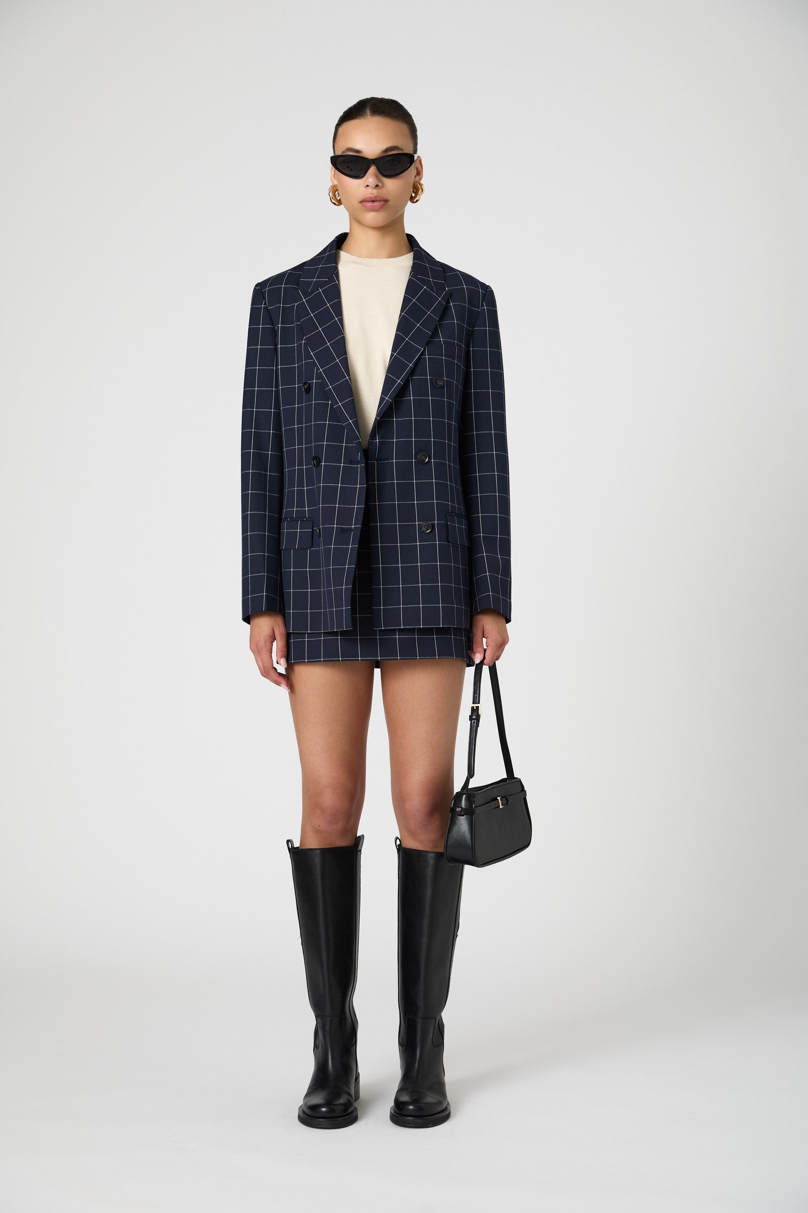 Structured Tweed Novelty Button Jacket EK10