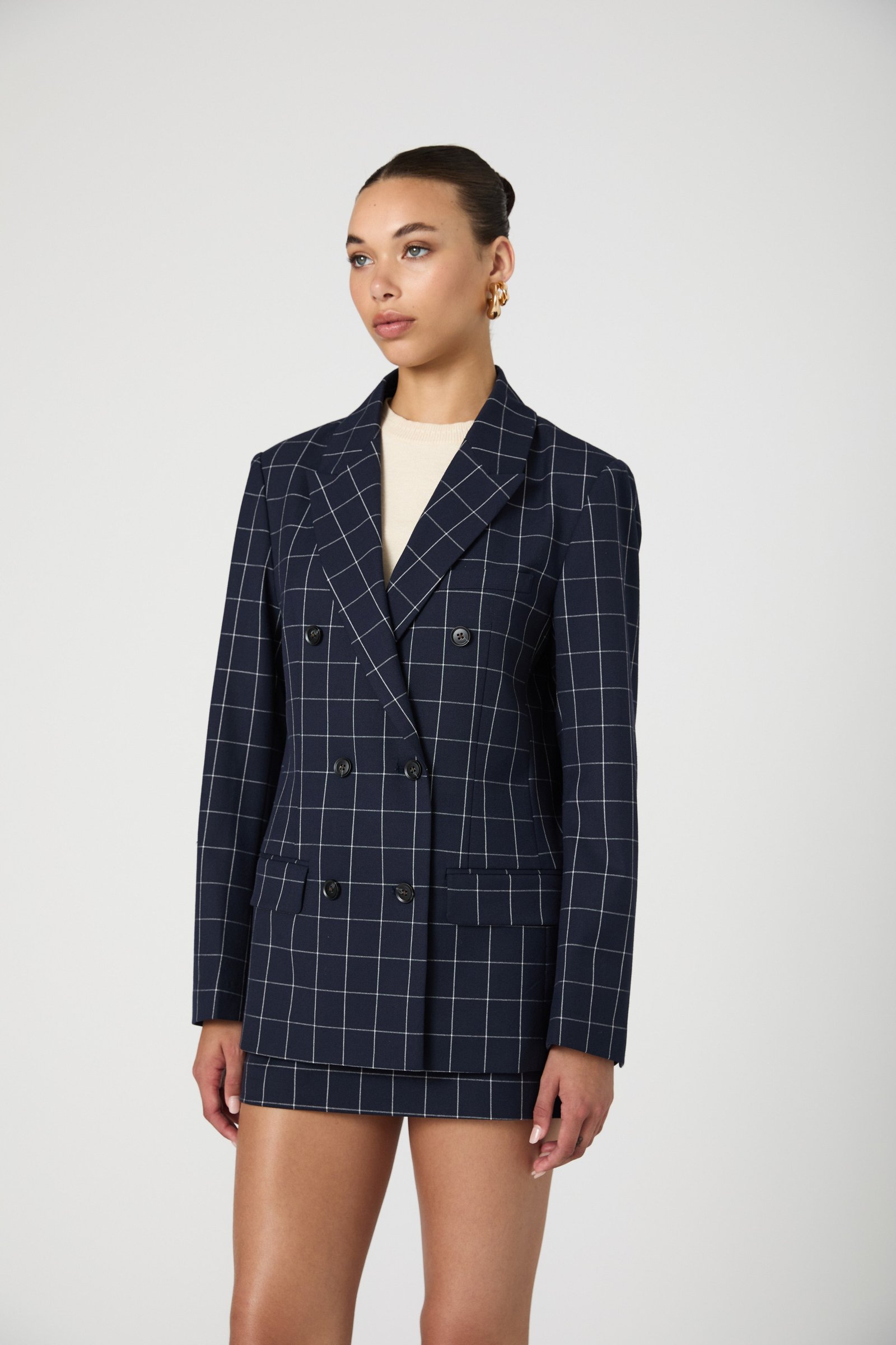 Structured Tweed Novelty Button Jacket EK10