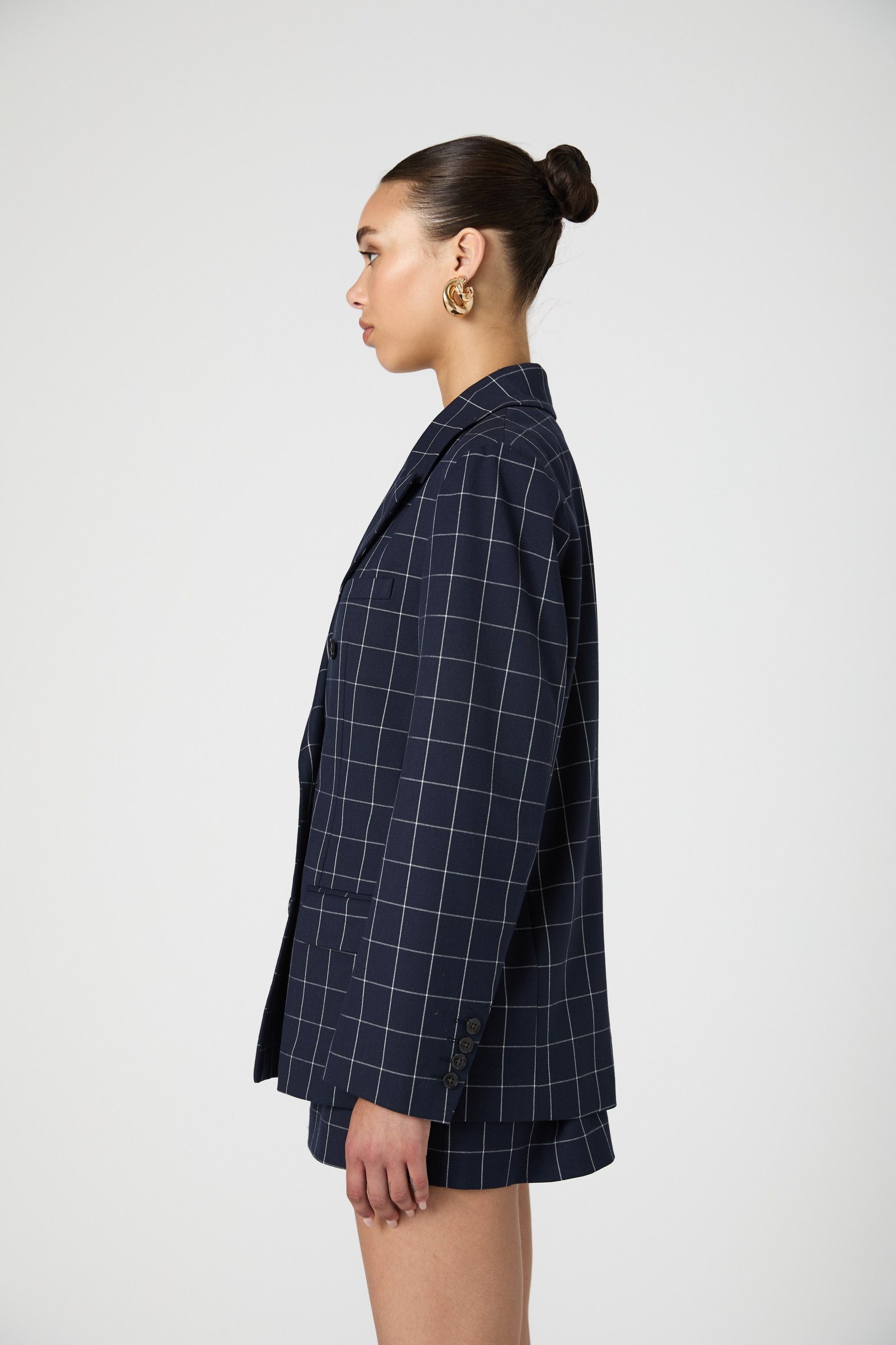 Structured Tweed Novelty Button Jacket EK10