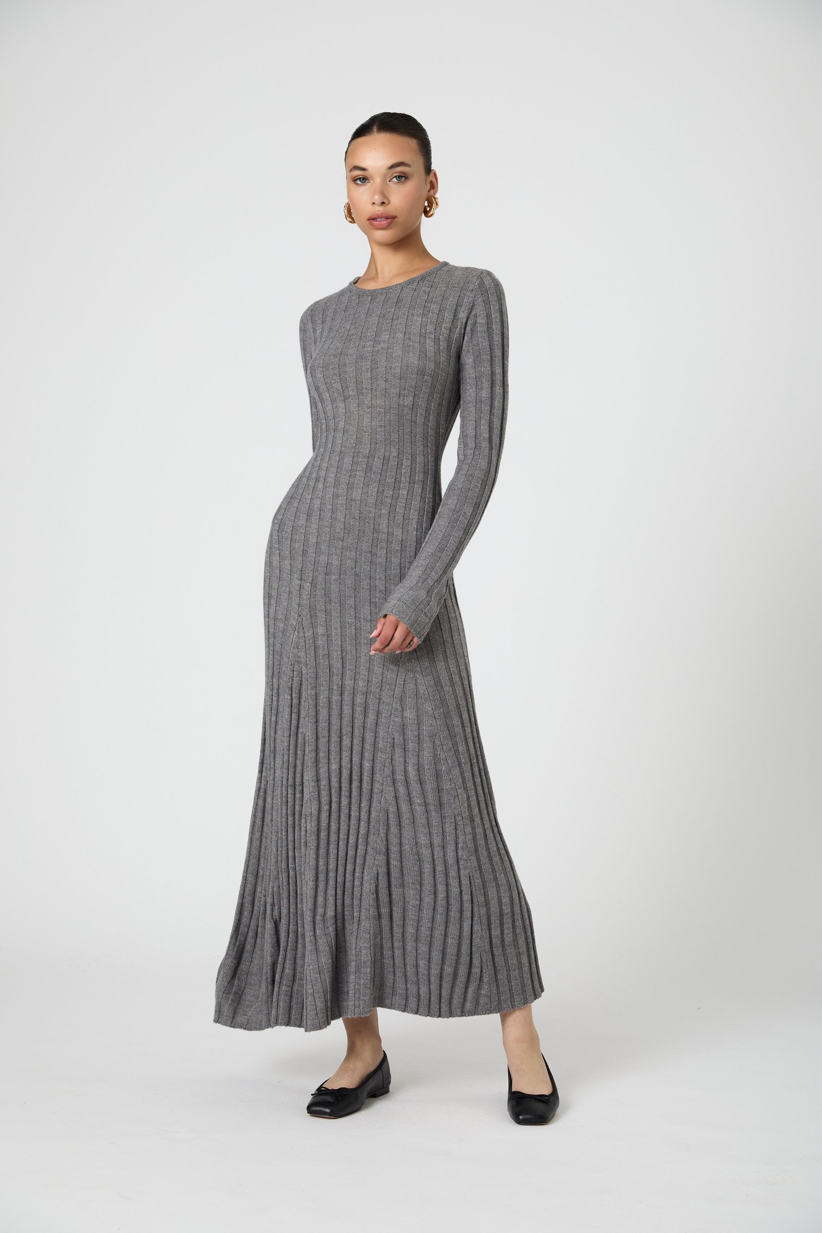 Babysoft Long Sleeve Midi Dress EK25